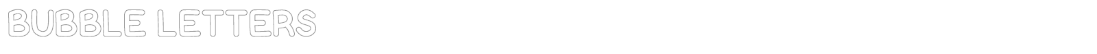 Bubble Letters font preview
